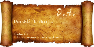 Derdák Anita névjegykártya